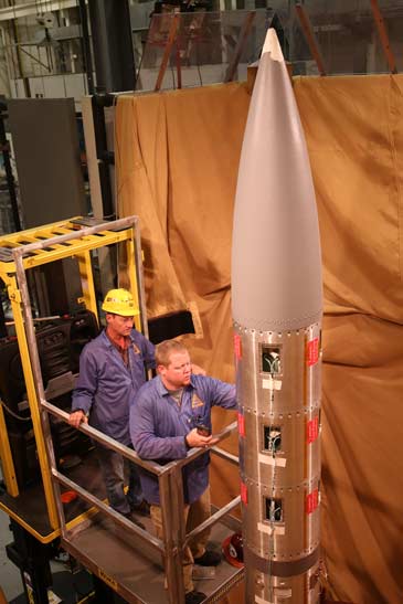 WINDY payload after door deployment testing at Wallops.